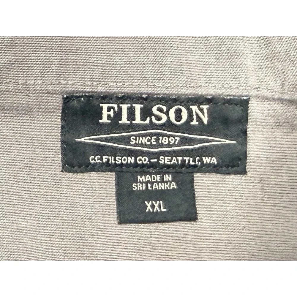 Filson‎ Men's Gray Drawstring Waist Slash Pocket Casual Shorts Size XXL